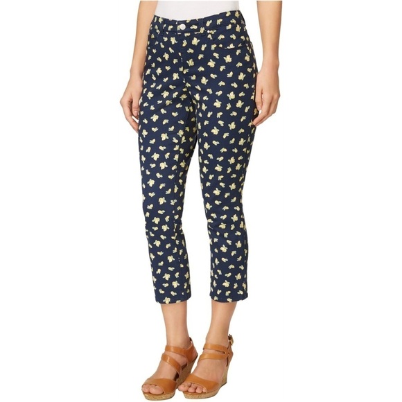 Charter Club When Life Gives you Lemons Printed Capri Crop Jeans 12 - Picture 6 of 6